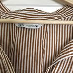 ZARA oversized stripe button down shirt Photo 5