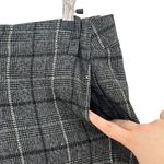 Free People  Plaid Cropped Trouser Pants Women’s Size 2 Black Academia Style Photo 5