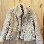En Crême En Creme Cream Fuzzy Jacket Photo 0