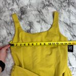 EXPRESS Yellow tie wrap skirt scoop neck Dress Yellow low back NWT Size small Photo 6