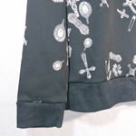 Rock & Republic  Black Jewels and Crosses Patterned Gothic Grunge Sweatshirt M Photo 3