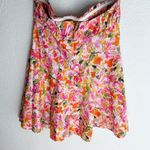 Hello Molly  Strapless Floral Mini Dress Pink Sz 10 Photo 0
