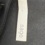 Sage  Black V Neck Lined Bell Sleeve Top - Size Medium - EUC Photo 7