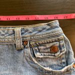 L.A. Blues Denim Skirt Stretch Pockets Light Wash Mini Skirt Embroidered Retro Photo 4