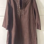 Kenar  Chocolate Tunic with Eyelet Detail Photo 2