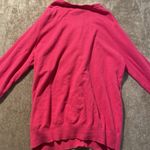 Old Navy  Cardigan Womens Large Hot Pink Button Front Sweater Stretch Preppy Photo 2