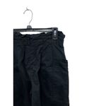 ZARA High Waisted Black Pants Paperbag Waist Side Pockets Small Wide Leg Photo 3