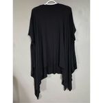 West Kei  Black Asymmetrical Short Sleeve Tunic Top Size XL Photo 5