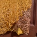 Elegant Gold Sequin Dress Size 6 Photo 2