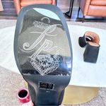 Free People Love is Everywhere Black Velvet Platform Sandals Women's Size 11 Photo 8