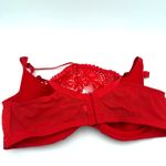 Cacique  Red Lace High Neck French Blaconette Bra Size 42DD Photo 4