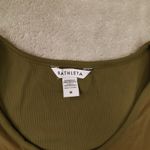 Athleta Brown Mixed Media Cinched Waist Tank Shirt size Medium style 659329 Photo 2