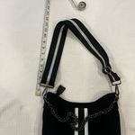 Haute Shore Black & White Stripe Neoprene Shoulder Bag Crossbody Chain Detail Photo 7