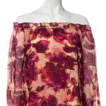 For Love Lemons Dress Womens Small Pink Sicily Minidress Rosey Floral Feminine Photo 3