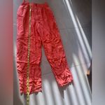 1010 Design women orange silk palazzo pants elastics waist zip bottom Pink Size M Photo 7