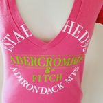 Abercrombie & Fitch  pink graphic tee size small Photo 1
