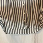 Madewell  Lightweight Beachy Blue White Striped Button Up Shirt Blouse Top Photo 6