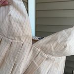 ZARA Pleated Pinstripe Top Photo 7