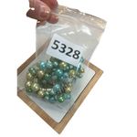 Blue pearl cluster yellow silver bracelet Silver Photo 7