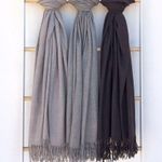 Soft Wool Blend Scarf or Shawl Large Long Warm Cozy Scarves for Cold Weather 74 x 27 Photo 5