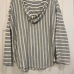 Acemi  Off White Black Stripes Sz Large Pullover Hoodie.          2630 Photo 5