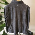 Lane Bryant  Fleece Sweatshirt Jacket Dark Heather Gray Zip Up Pockets Size 14/16 Photo 4