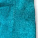 Vintage Teal Suede Leather Pencil Skirt Size undefined Photo 2