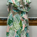 Adyson Parker  NWT Spring Palms Spaghetti Strap Off Shoulder Flutter Dress Photo 0