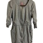 Juicy Couture 3/4 Sleeve Gray Full Zip Sweatshirt dress size L Photo 0