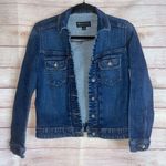Lee Modern series denim jacket size small blue stretchy coat button jean trendy Photo 9