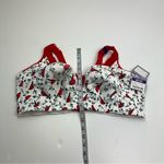 Catherines  Intimates No Wire Cotton Comfort White Red Cardinal Bra Size 48DD NEW Photo 7