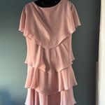 Slny Dusty Pink 16 Ruffle Tiered Dress Romantic Flowing Feminine Flattering Chic Photo 5