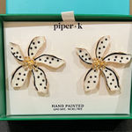 Piper  K | Holiday Orchid Flower Earrings Photo 0