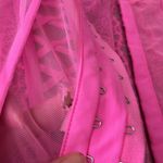 Victoria's Secret Vs lace bustier Barbie Pink Corset Photo 2