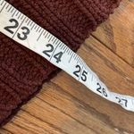 Aerie  burgundy chunky knit cozy turtleneck sweater small Photo 6