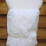 White Eyelet Lace Strapless Top Size M White Size M Photo 0