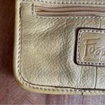Fossil Mini Crossbody Purse Yellow Leather Pebble Soft Bag Travel Micro Silver Photo 6