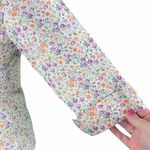 Tommy Hilfiger Stretch Casual White Floral Button Down Shirt Photo 6