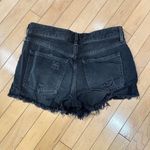 Free People  WE THE FREE Distressed Cut Off Black Denim Jean Shorts - 27 Photo 4