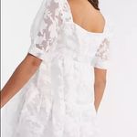 Fashion Union Fashion UnionSquare Neck sheer smock white floral lace Mini dress neck Size 8 Photo 14