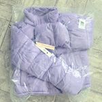 AQUA Quilted Cropped Puffer Jacket in Lilac, Size XS New w/Tag Retail $168 Photo 4