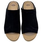 Dr. Scholls Black Suede Fabric Slip Photo 2