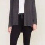 Barefoot Dreams Womens CozyChic Ultra Lite Dark Gray Cardigan Size Small Cozy Photo 0