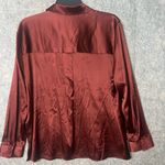 Eileen Fisher Women size large Classic Collar Stretch Silk Button-Up Shirt Nwt Photo 7