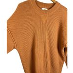 Aerie Oversized Boho Knit Soft Drop Sleeve Tan Crewneck Sweater Size XS Photo 4