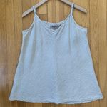 Flax Vintage  Linen V-neck Swing Tank Tan Size Medium Photo 1