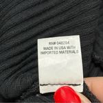 Terez Women’s Size S Black Ribbed Cotton Blend Thumbhole Pullover Sweater Photo 8