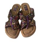 Zee Alexis Women's Size EUR 41 US 10 Woven Multicolor Sandals Purple Photo 1