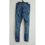 EXPRESS Jeans Women's High Rise Legging Distressed Stretch Blue Size 4 R Photo 7