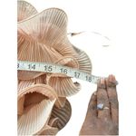 ZARA   Sateen Effect Ruffles Dress One Shoulder Bodycon Beige-Pink Prom Glam M Photo 8